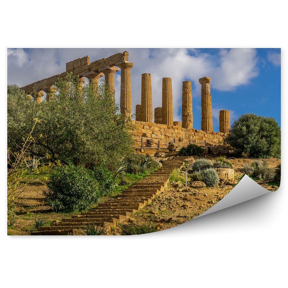 Okleina na ścianę dolina świątyń Sycylia