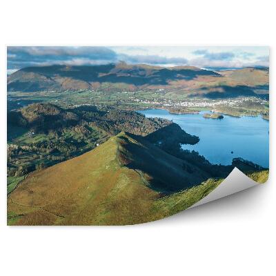 Fototapeta na ścianę Widok panoramiczny na jeziora i wzgórza