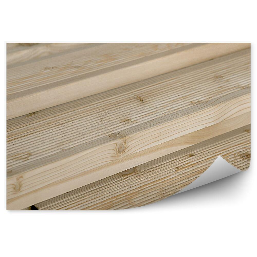 Fototapeta samoprzylepna Deski tarasowe z modrzewia