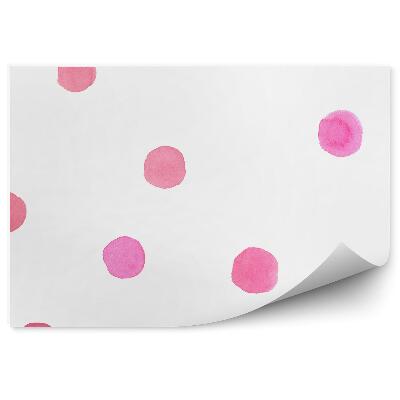 Fototapeta samoprzylepna Malowane różowe kropki