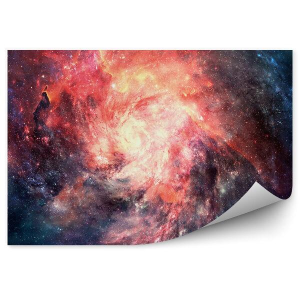 Fototapeta Abstrakcja wielobarwna mgławica nebula spirala gwiazdy niebo