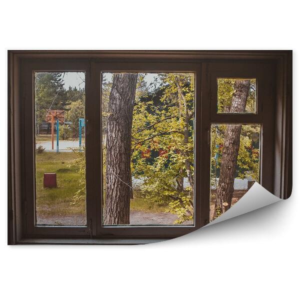 Fototapeta na ścianę Widok z okna na podwórko