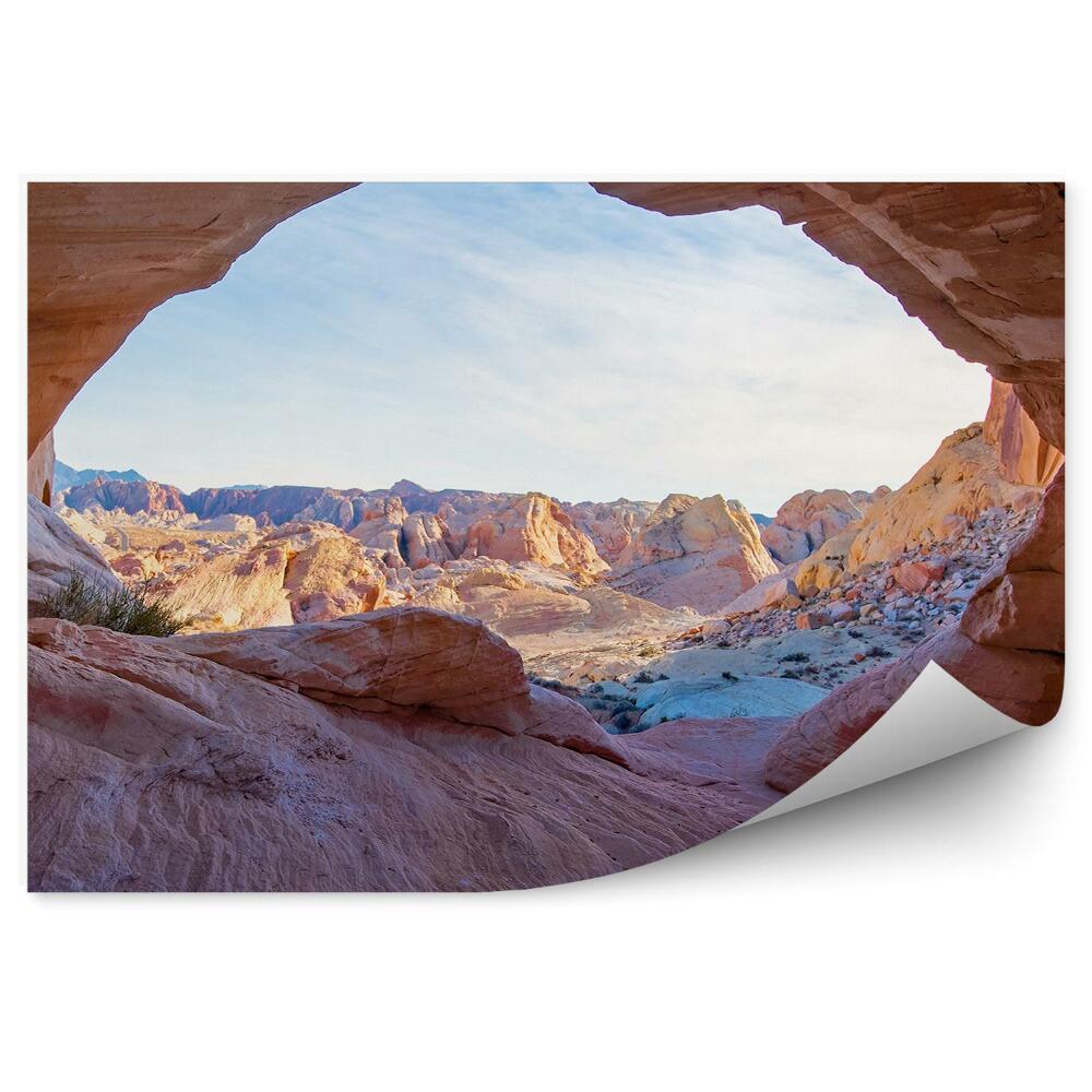 Fototapeta na ścianę Skalne okno widok na górską dolinę