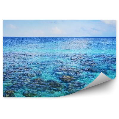 Fototapeta na ścianę Widok z góry na morze rafa horyzont