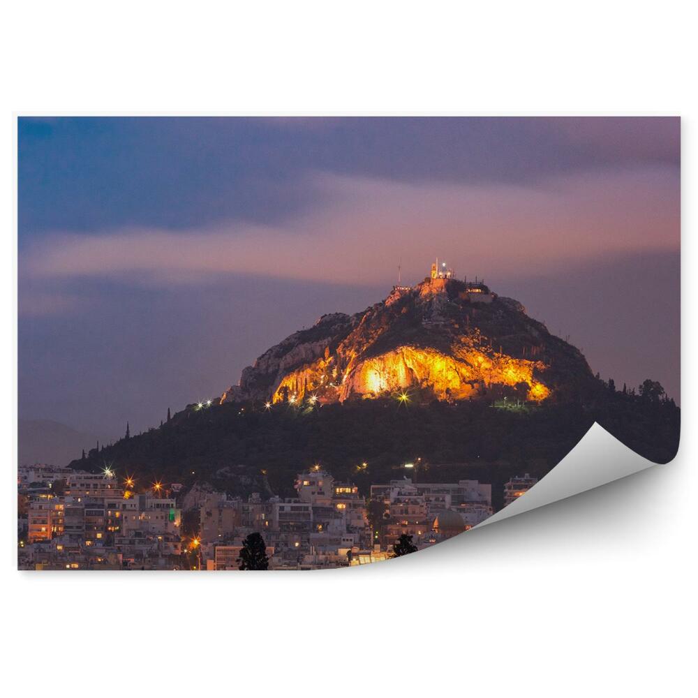 Fototapeta Góra lycabettus ateny grecja