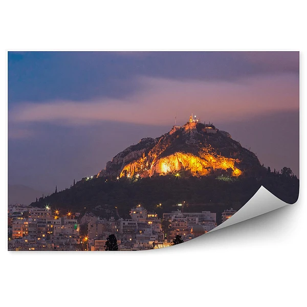Fototapeta Góra lycabettus ateny grecja
