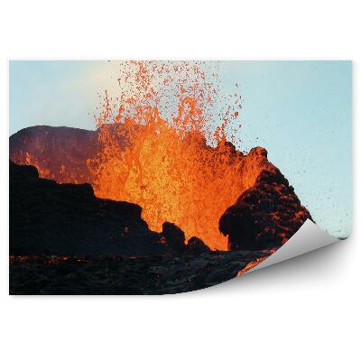 Okleina na ścianę Wulkan tungurahua lawa niebo