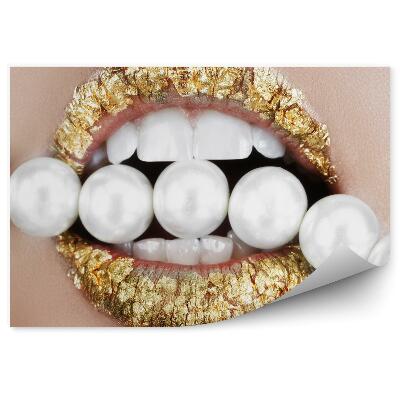 Fotopeta Złote usta i perły