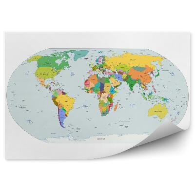 Fototapety Mapa polityczna świata