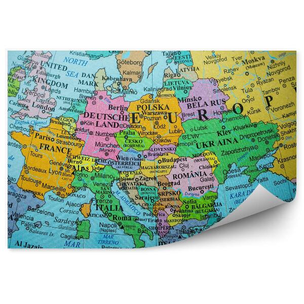 Fototapeta na ścianę Globus europa kraje mapa