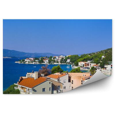 Fototapeta Miasto woda roślinność wyspy domy