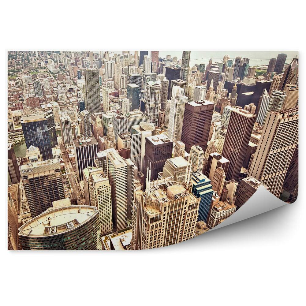 Fototapeta na ścianę widok z lotu ptaka Chicago wieżowce