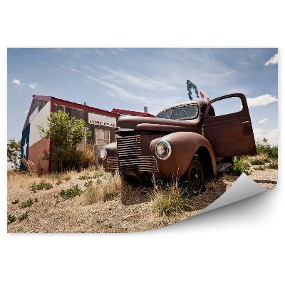 Fototapeta Opuszczona restauracja na trasie 66 drogi w usa