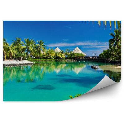 Fototapeta na ścianę Ośrodek wypoczynkowy na wśród tropikalnej roślinności