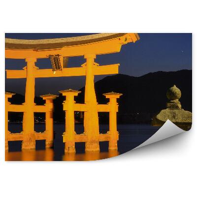 Okleina na ścianę efektowna brama torii chramu Itsukushima Hiroszima