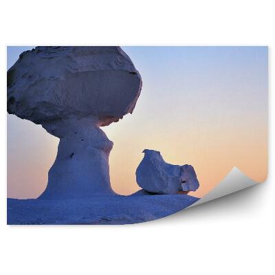 Fototapeta Krajobraz białej pustyni egipt zachód słońca