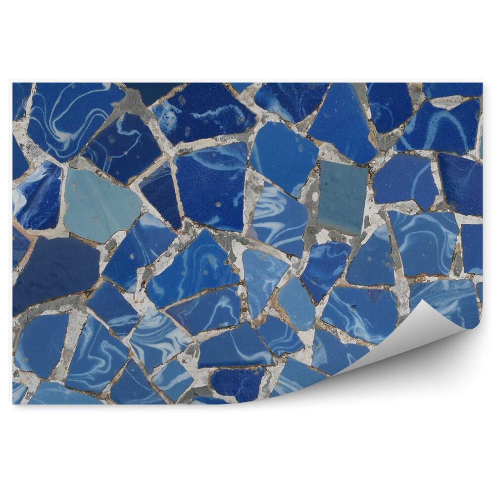 Okleina ścienna Niebieska mozaika gaudi