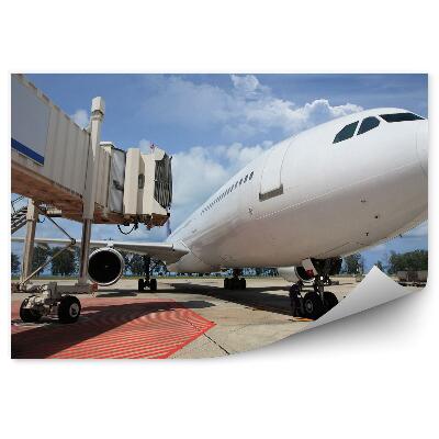 Fotopeta Zaparkowany samolot lotnisko pas