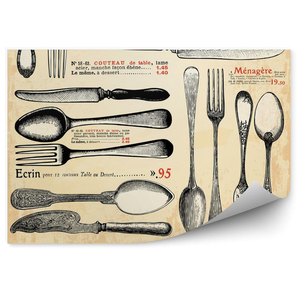 Fototapeta Srebra stołowe