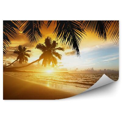 Fototapeta Zachód słońca nad karaibskim morzem