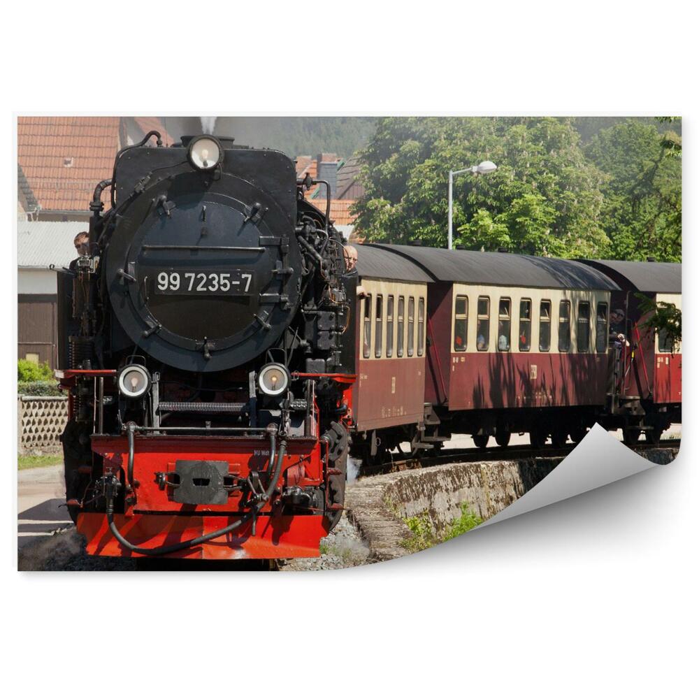 Fototapeta Lokomotywa pociąg osobowy