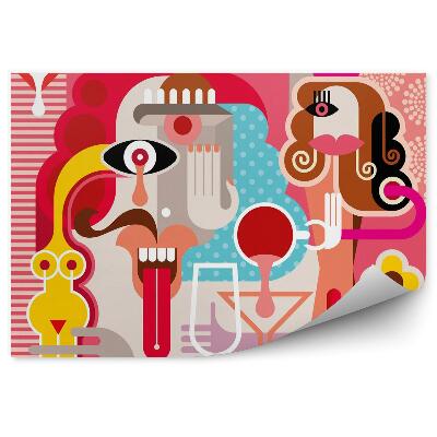 Fototapeta Kobieta z ilustracji abstrakcja