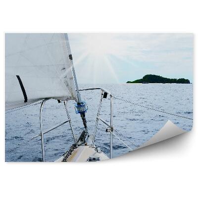 Okleina na ścianę Jacht na otwartym morzu