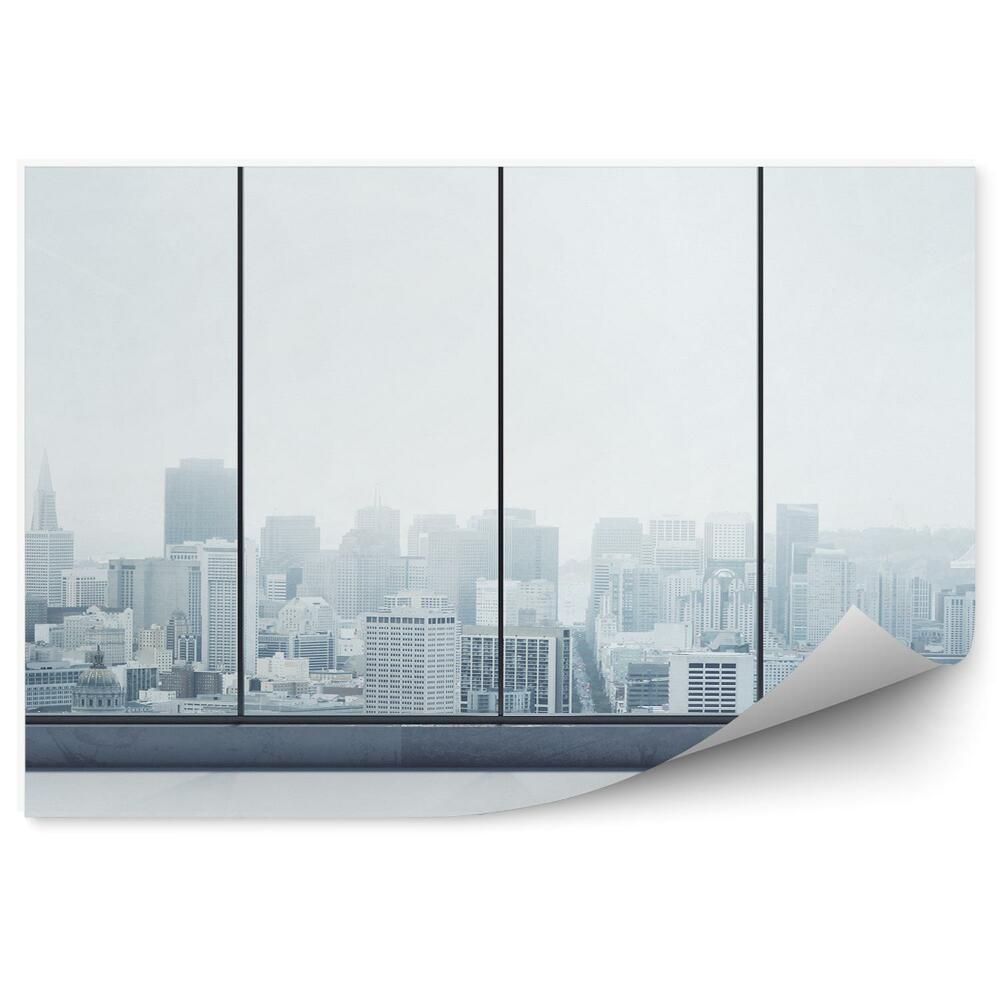 Fototapeta na ścianę Miasto wieżowce budynki okna