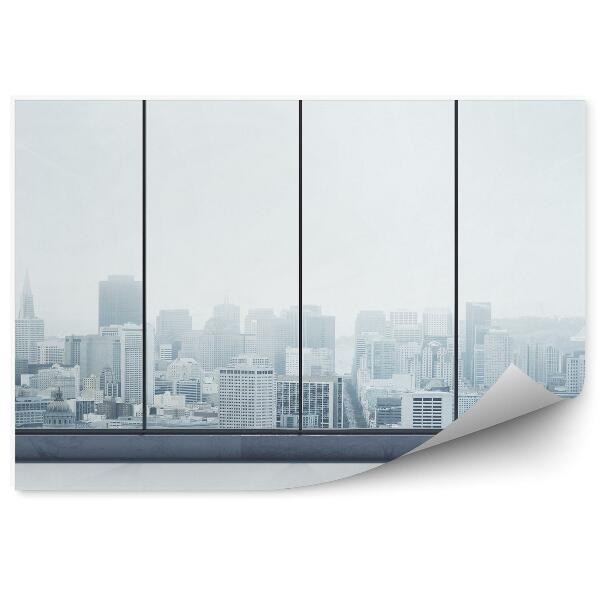 Fototapeta na ścianę Miasto wieżowce budynki okna