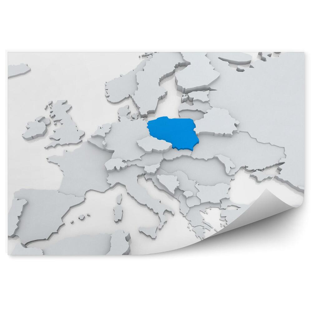 Fototapeta na ścianę Państwa europy polska 3d