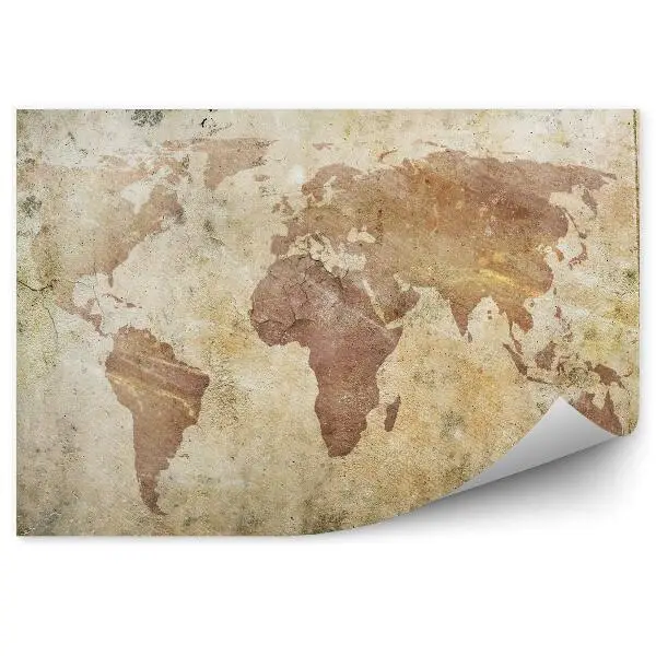Fototapety Vintage mapa świata