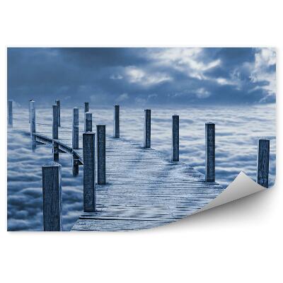 Okleina ścienna Most nad chmurami niebo