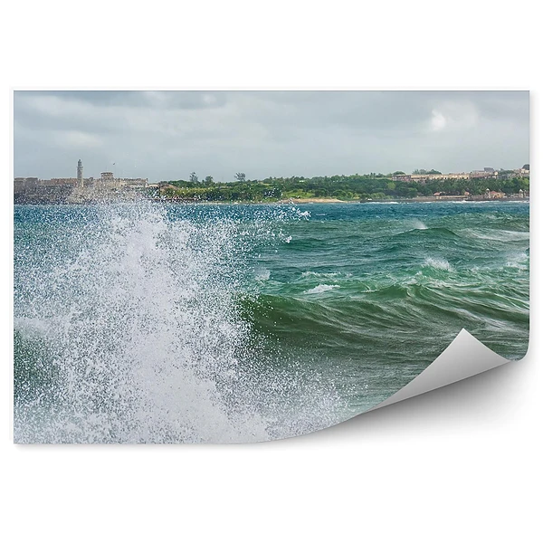 Fototapeta na ścianę Tropiki wzburzone morze fale woda