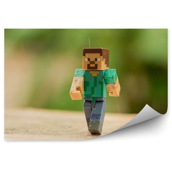 Fototapeta Ludzik zabawka deszcz ruch