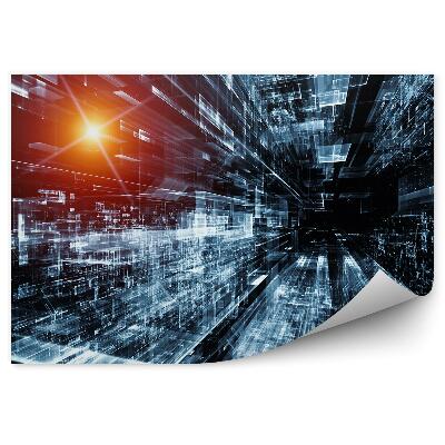 Okleina na ścianę Gra światła iluzja