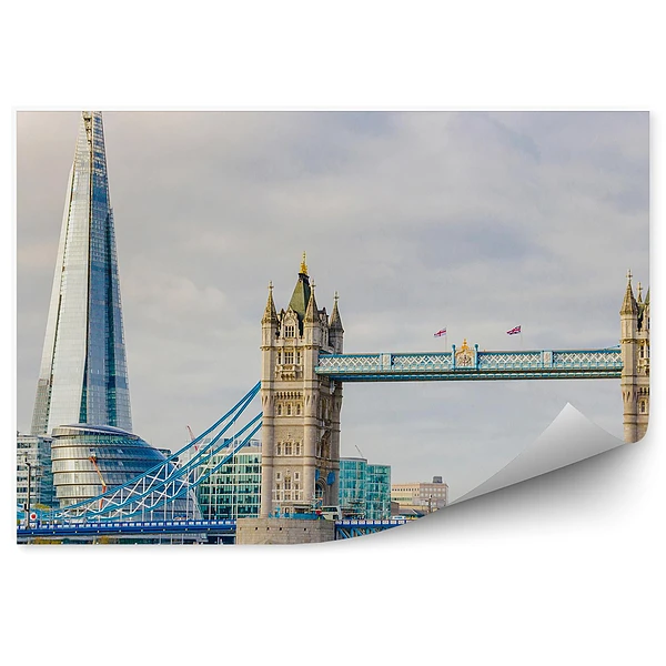 Okleina na ścianę Londyn architektura budynki tower bridge