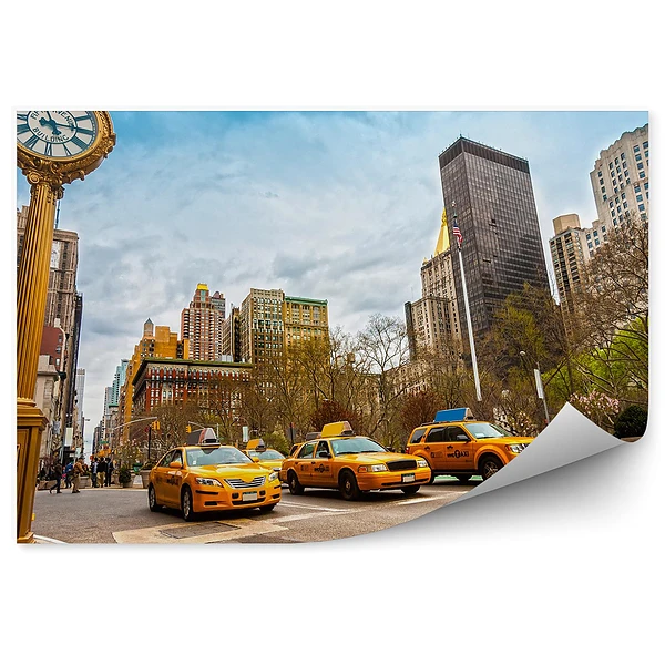 Fototapeta na ścianę Taksówki na fifth avenue, nowy jork