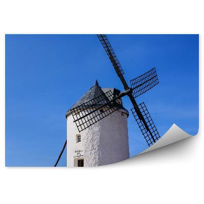 Okleina na ścianę Don kichot wiatrak wzgórze