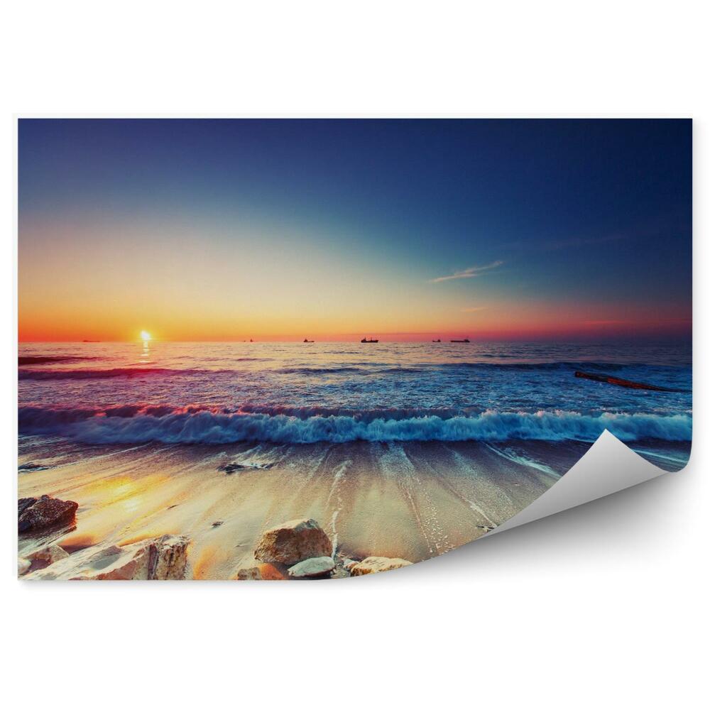 Fototapeta Wschód słońca nad morzem