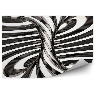 Fototapeta Czarno biały wir 3d