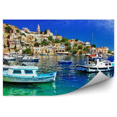 Fototapeta na ścianę Port zatoka budynki kolorowe miasto