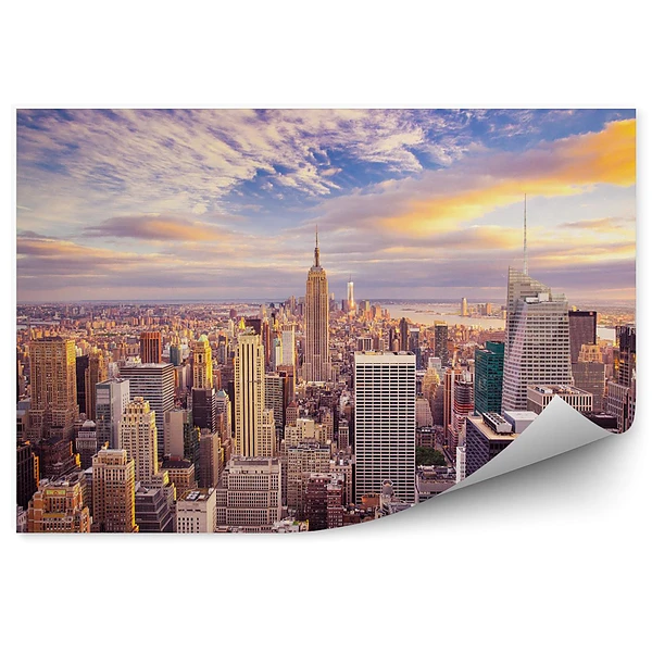 Fototapeta Zachód słońca nad manhattanem
