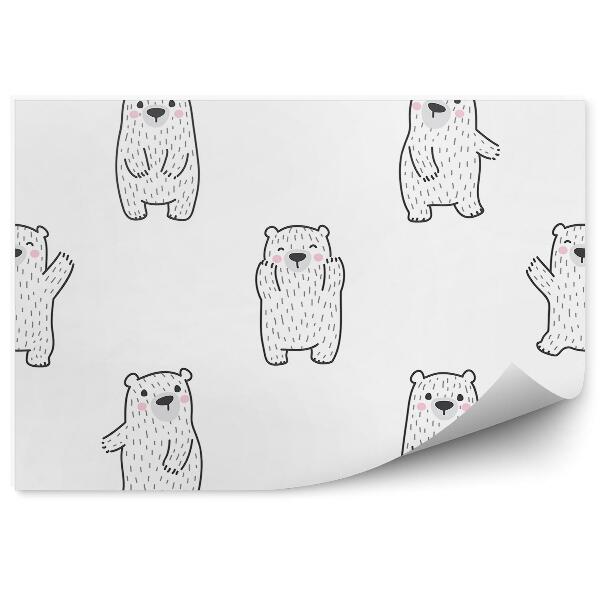 Fototapeta Wzór tańczący miś dla dzieci