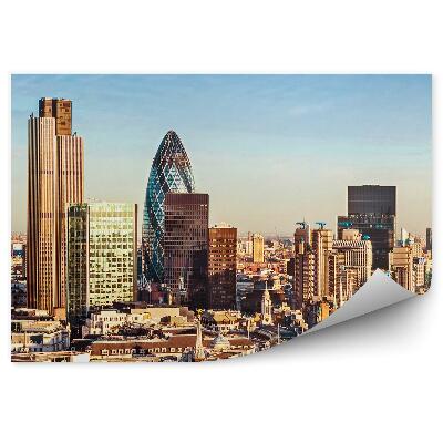 Fototapeta budynki wieżowce niebo chmury Londyn