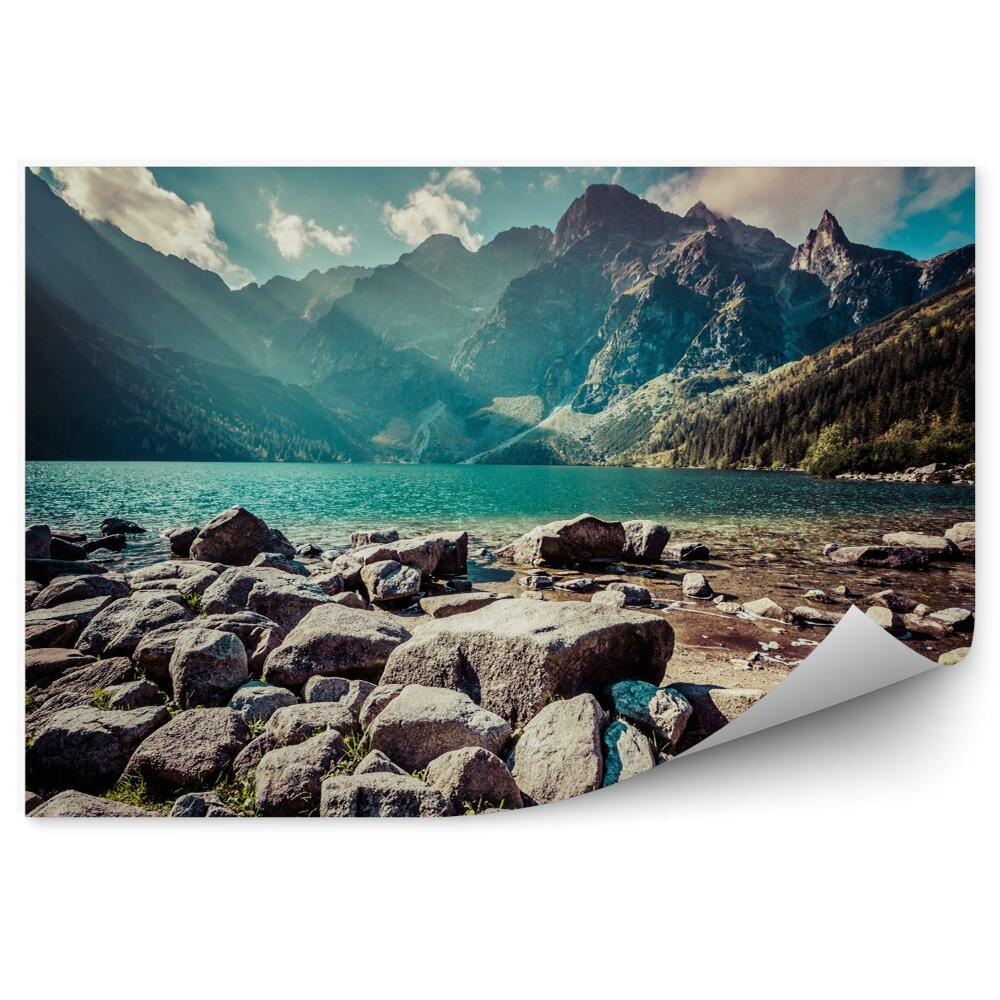 Fototapeta Wody górskie jezioro morskie oko tatry polska