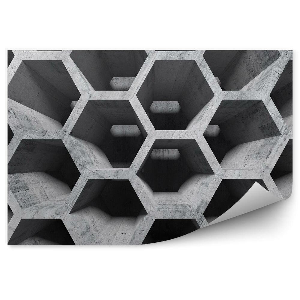 Fototapeta samoprzylepna Betonowy plaster miodu perspektywa