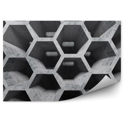 Fototapeta samoprzylepna Betonowy plaster miodu perspektywa