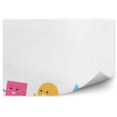 Okleina ścienna Kolorowe kształty podstawowe figury nauka