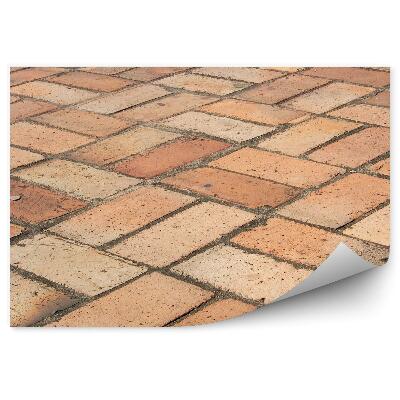 Fototapeta samoprzylepna Ceglana podłoga perspektywa