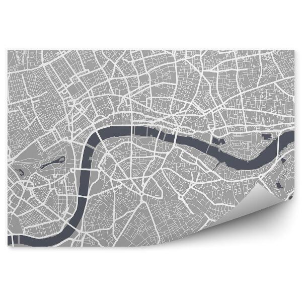 Fototapeta na ścianę Londyn plan miasta mapa